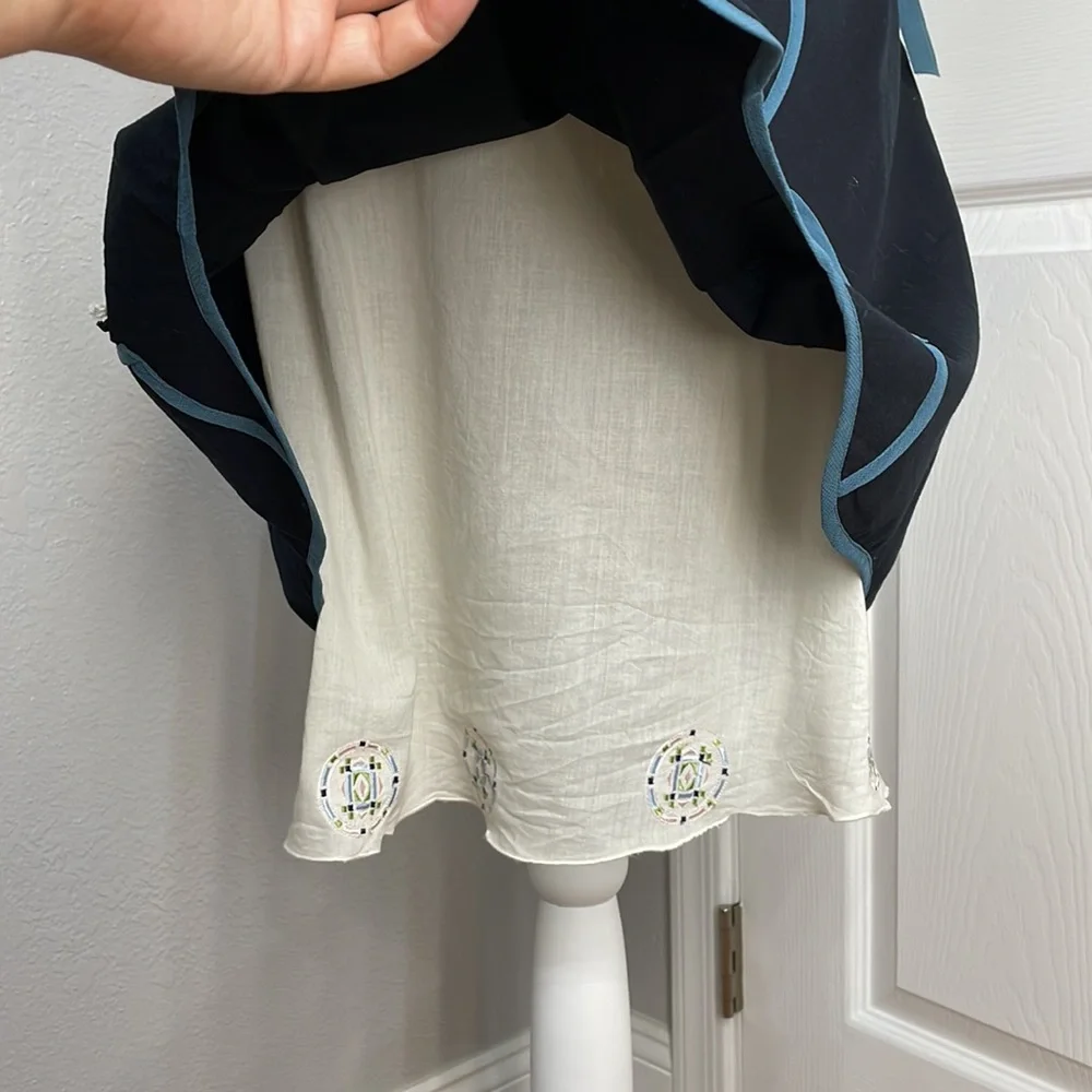 Anthropologie blue skirt 8 - Picture 3 of 14